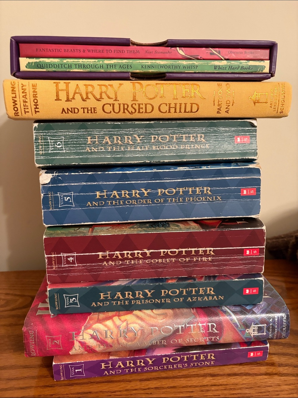 9 Harry Potter books Paperback & Hardback